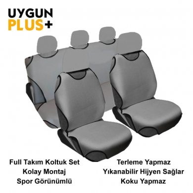 Atlet Kılıf Oto Koltuk Kılıfı Atlet Full Takım Gri