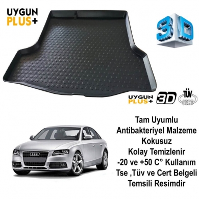 Audi A4 2016 Sonrası 3D Bagaj Havuzu UygunPLUS