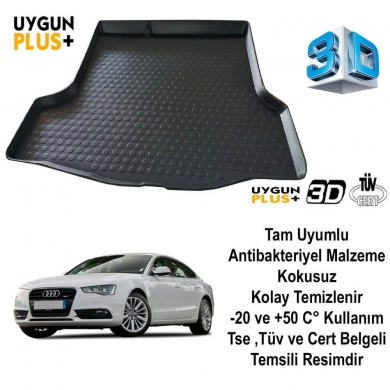 Audi A5 2008-2015 3D Bagaj Havuzu UygunPLUS