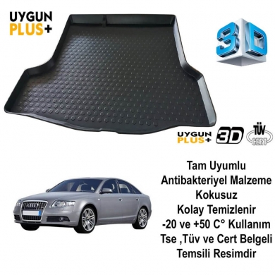 Audi A6 2004-2011 3D Bagaj Havuzu UygunPLUS